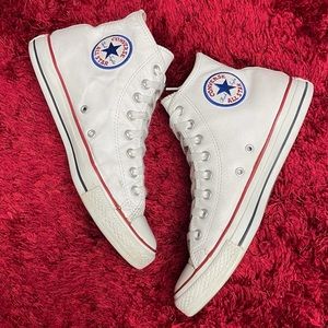 Converse Chuck Taylor All Stars White Leather Men’s 9 High Top